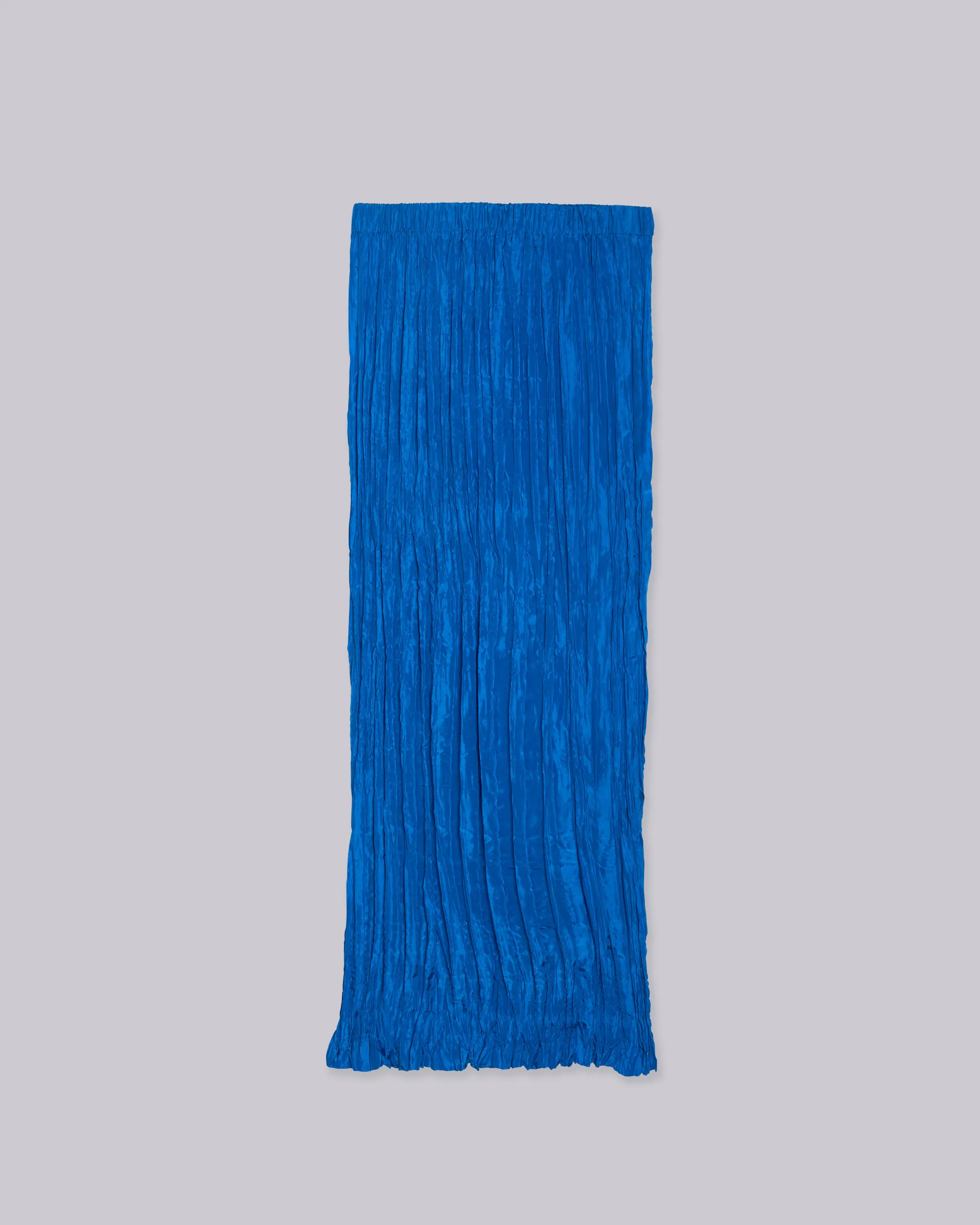 Hand Pleated Skirt in Cerulean
