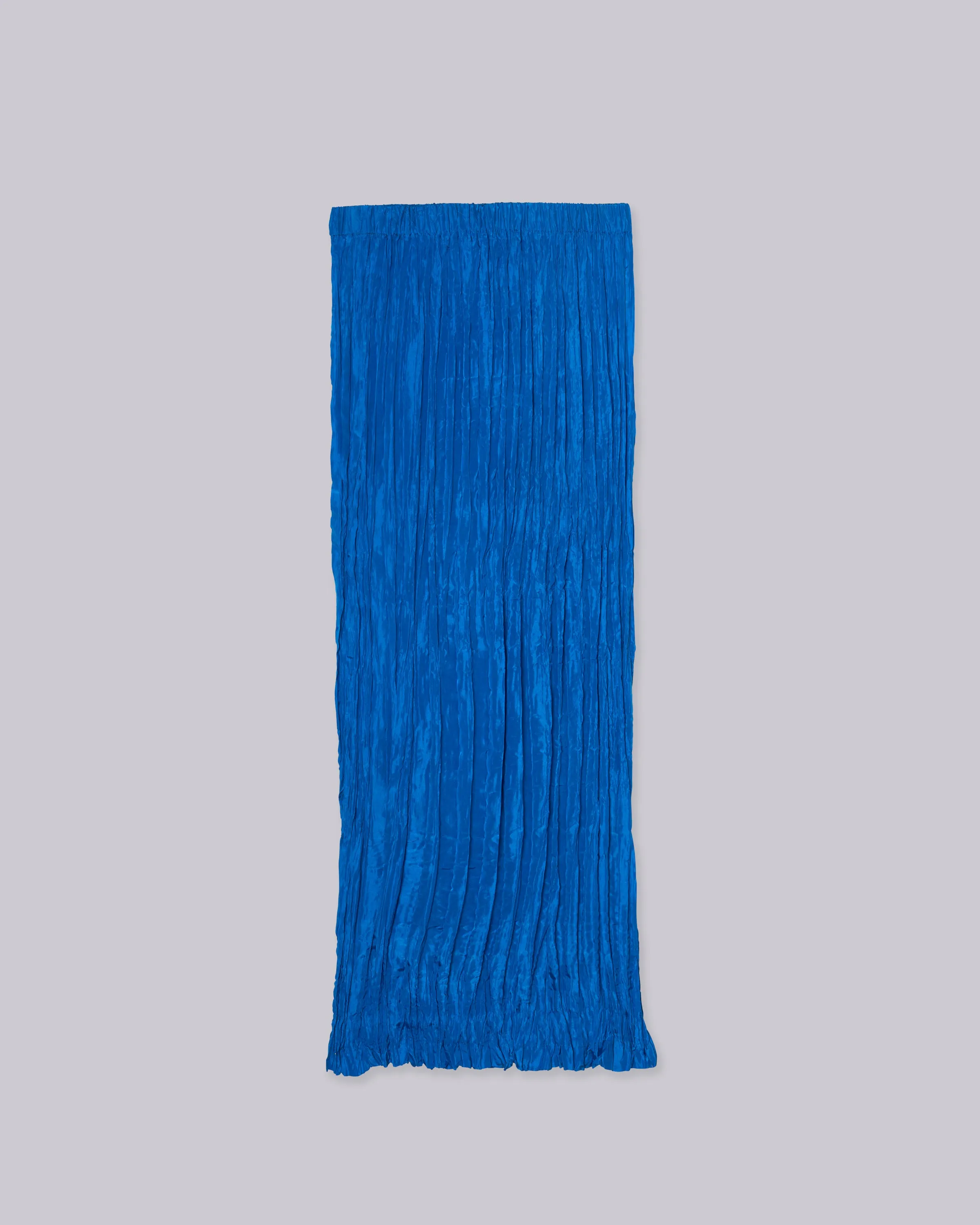 Hand Pleated Skirt in Cerulean