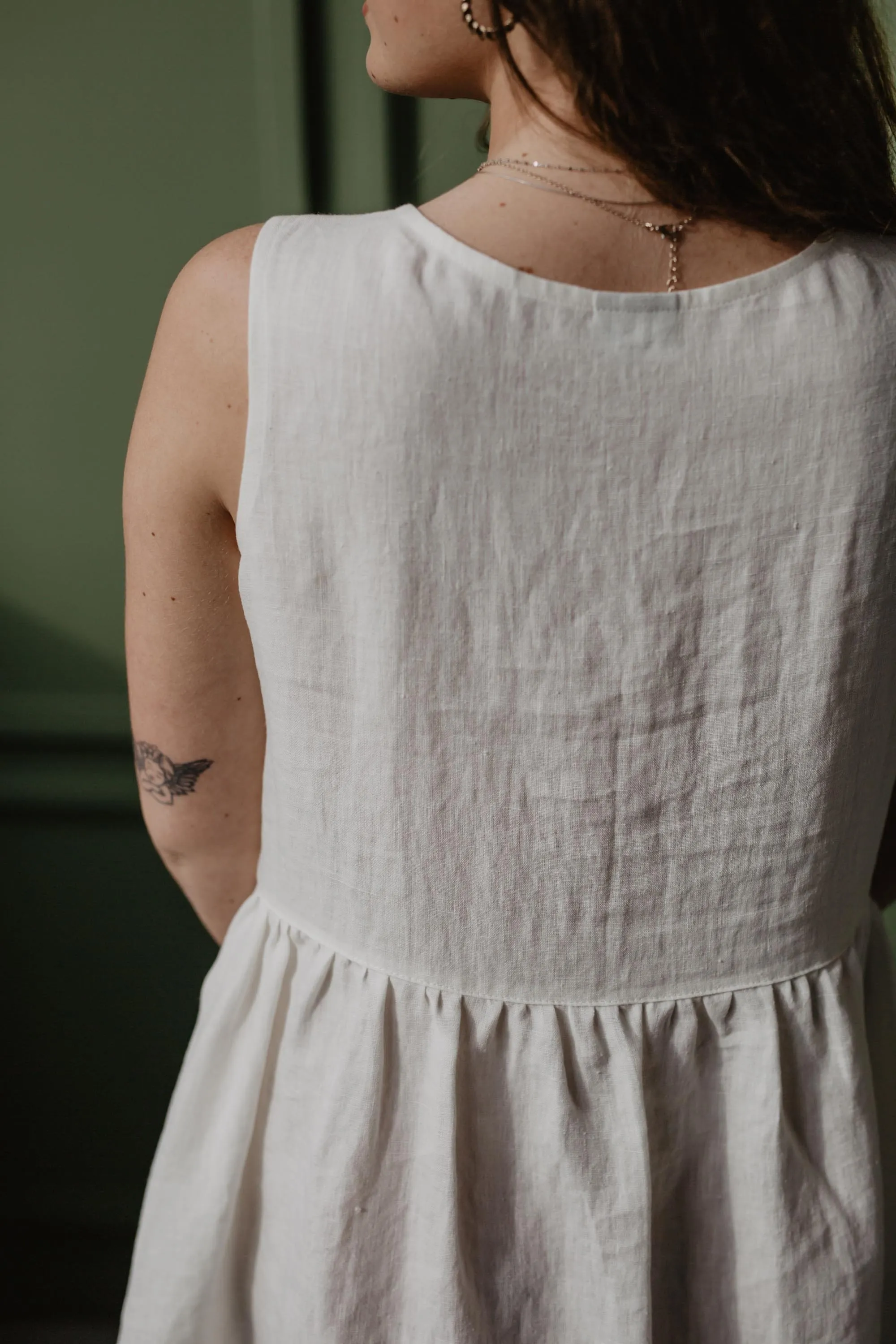 Hazel Linen Sleeveless Summer Dress | Multiple Colours