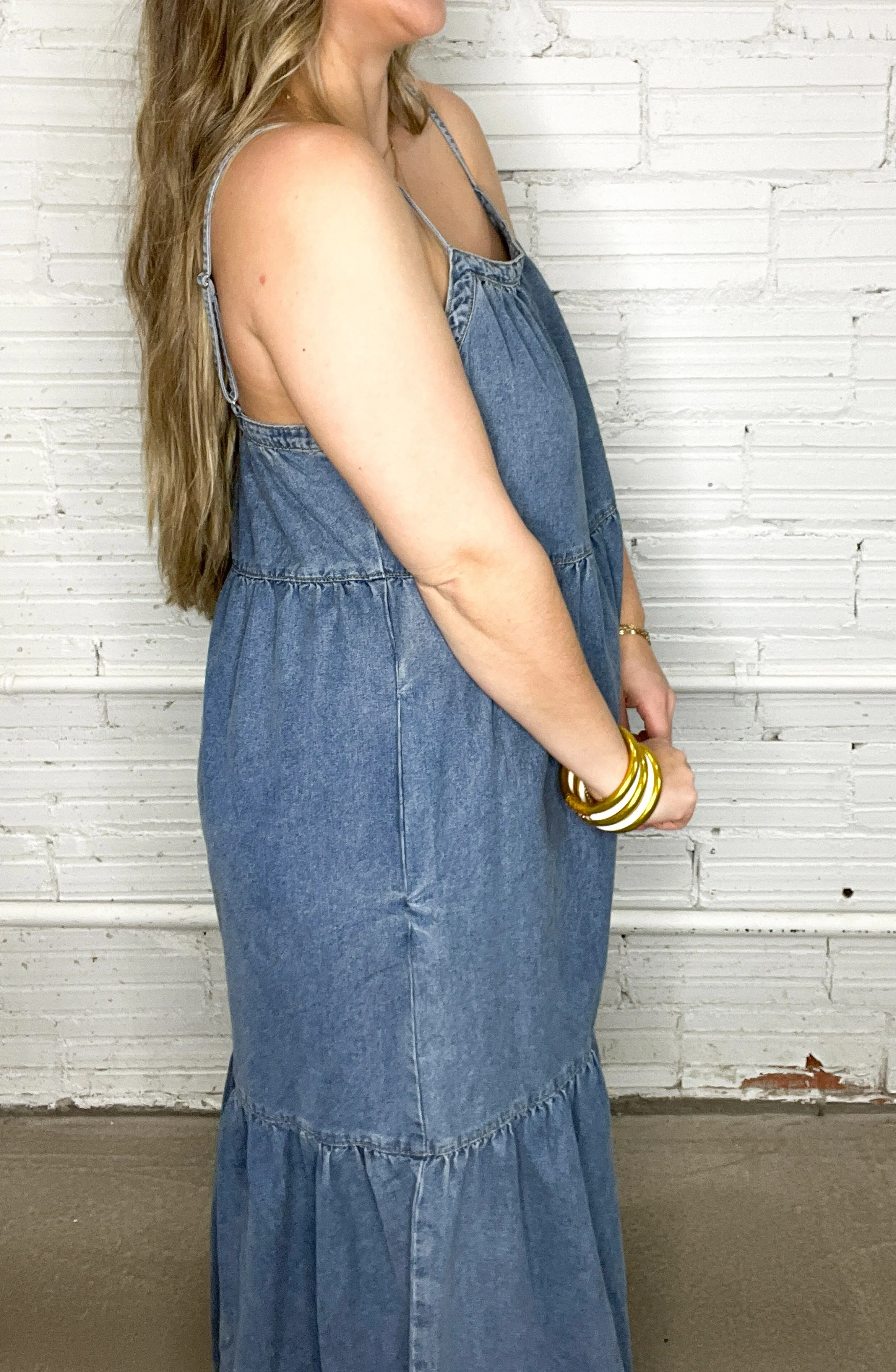 Hazie Denim Maxi Dress