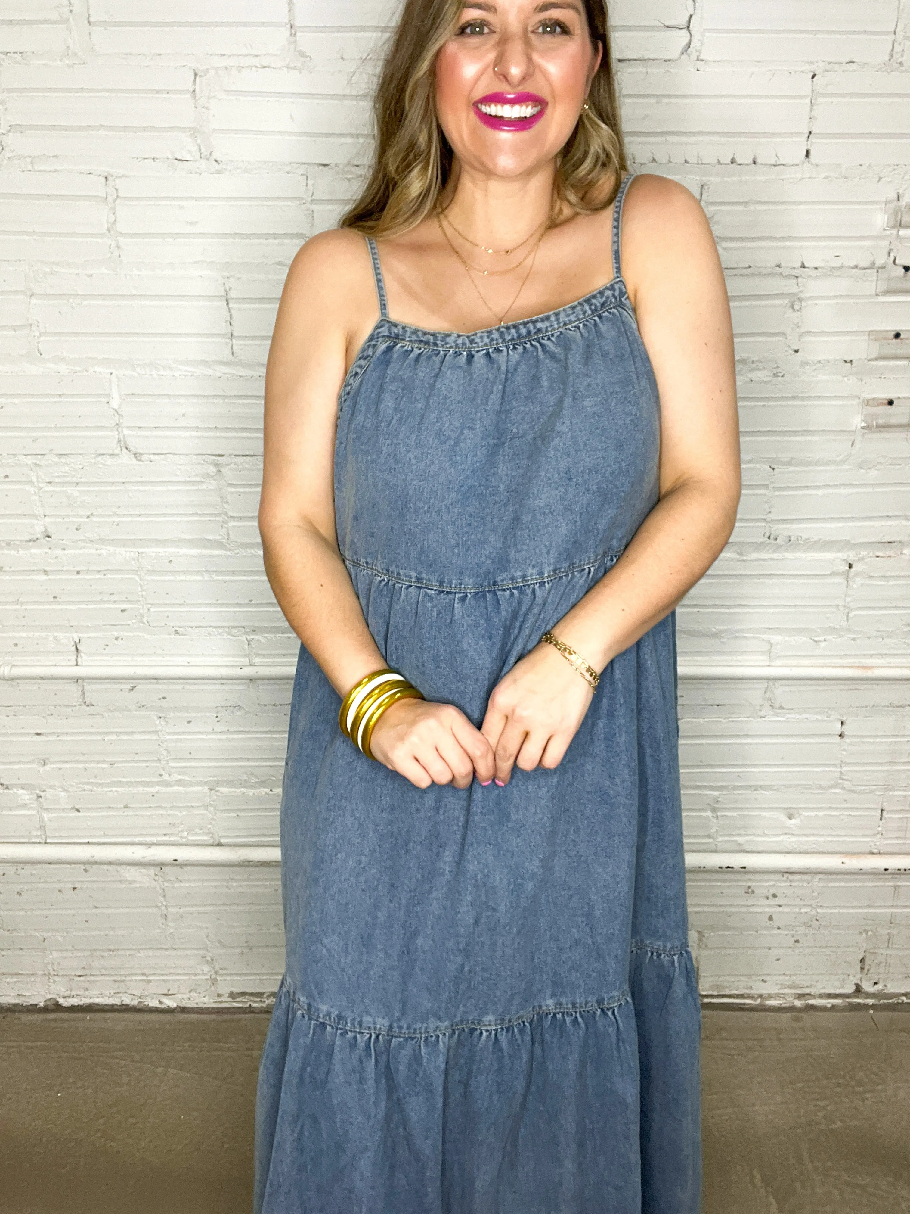 Hazie Denim Maxi Dress