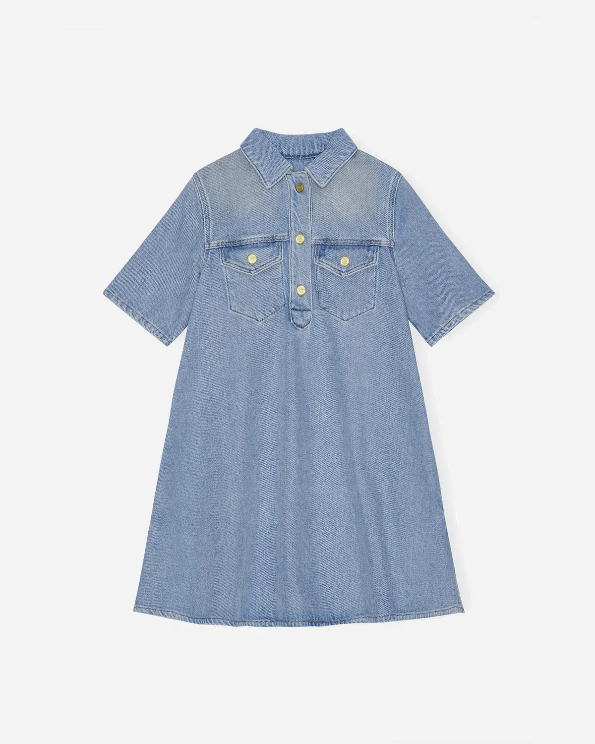 Heavy Denim Mini Dress - Tint Wash