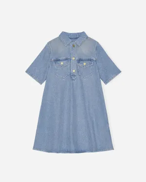 Heavy Denim Mini Dress - Tint Wash