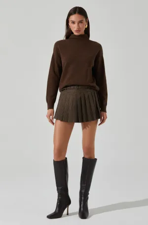 Hina Plaid Pleated Skort