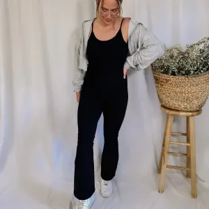 Hot Girl Walk Flared Fitted Jumpsuit