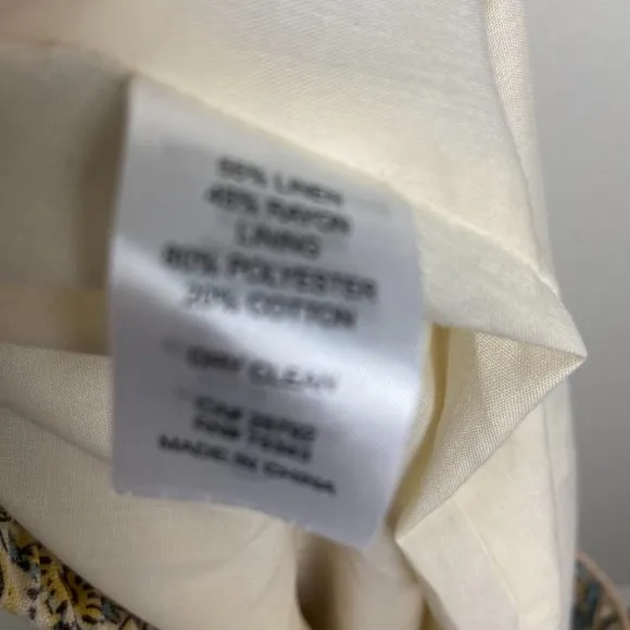 House of Harlow 1960  Maxi Skirt Linen Blend Size XL