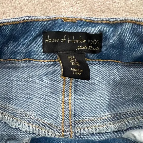 House of Harlow 1960 Nicole Richie Women's Maxi Denim Skirt Size 4