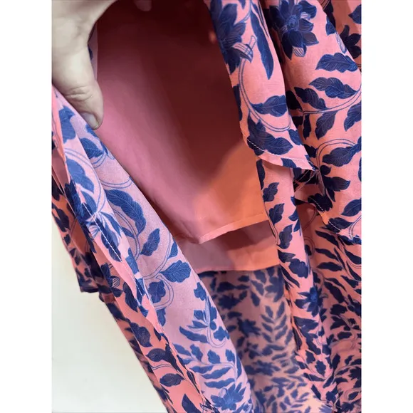 House Of Harlow X Revolve 1960 Onel Pink Floral Tiered Maxi Skirt Womans Medum