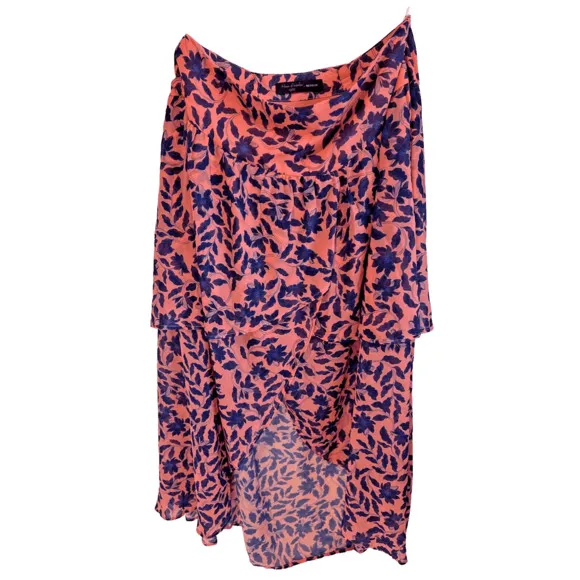House Of Harlow X Revolve 1960 Onel Pink Floral Tiered Maxi Skirt Womans Medum