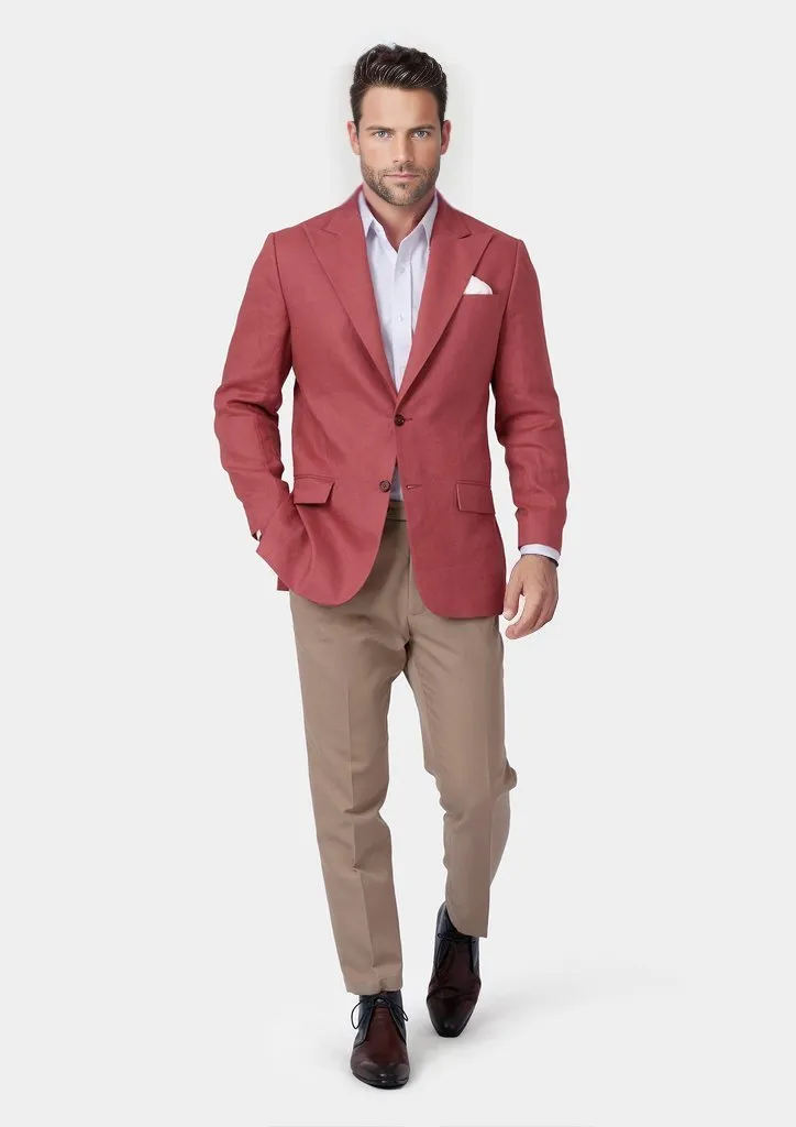 Hudson Tuscan Red Linen Jacket