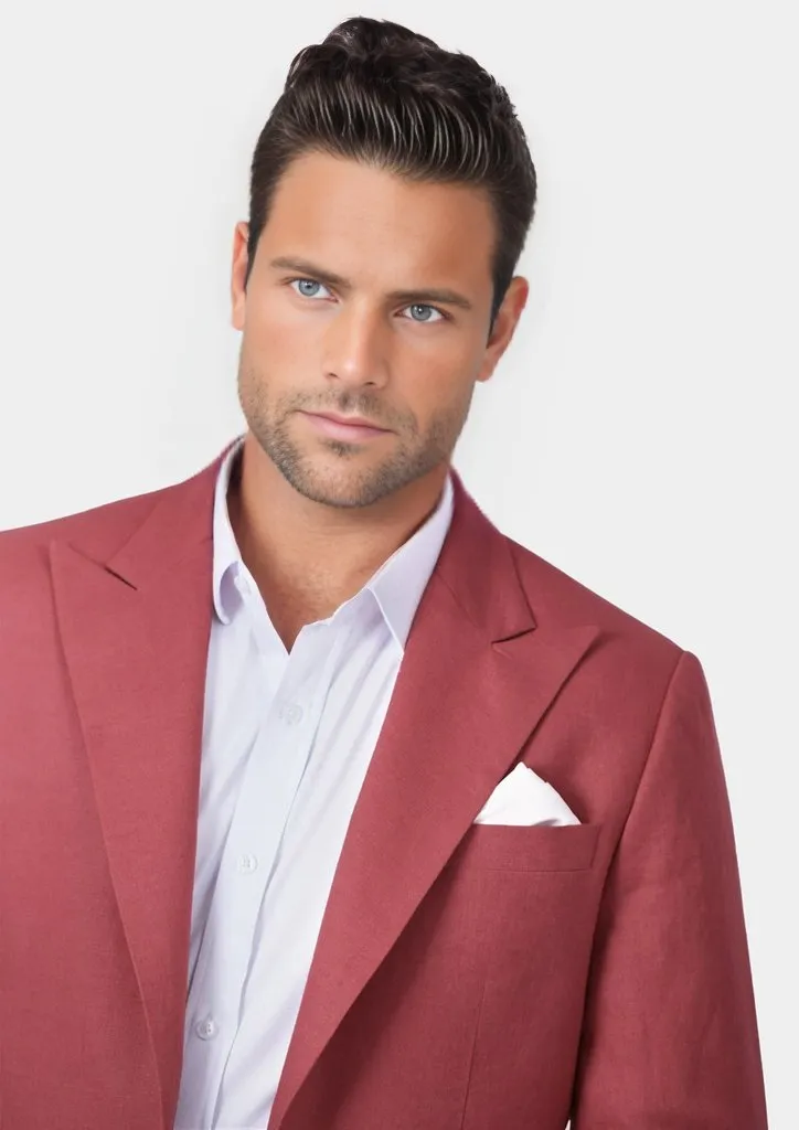 Hudson Tuscan Red Linen Jacket