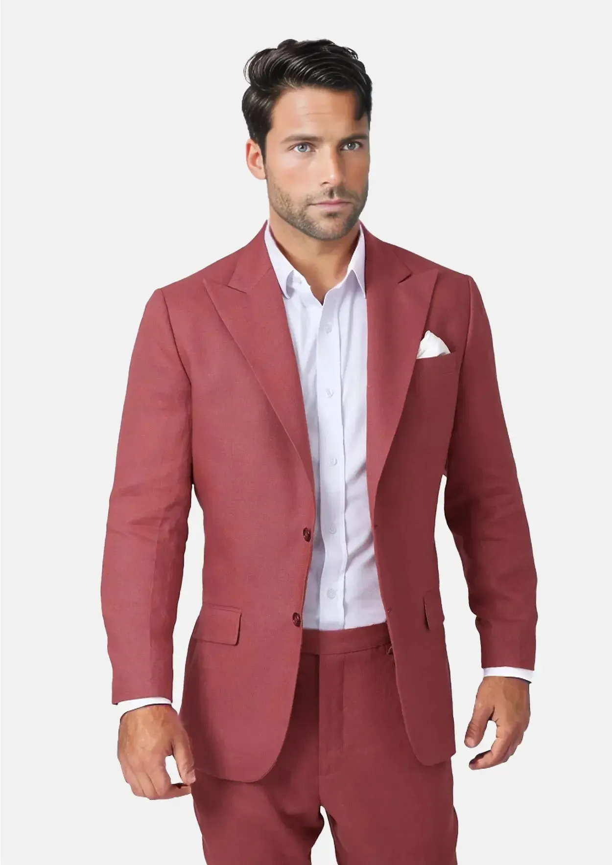 Hudson Tuscan Red Linen Jacket