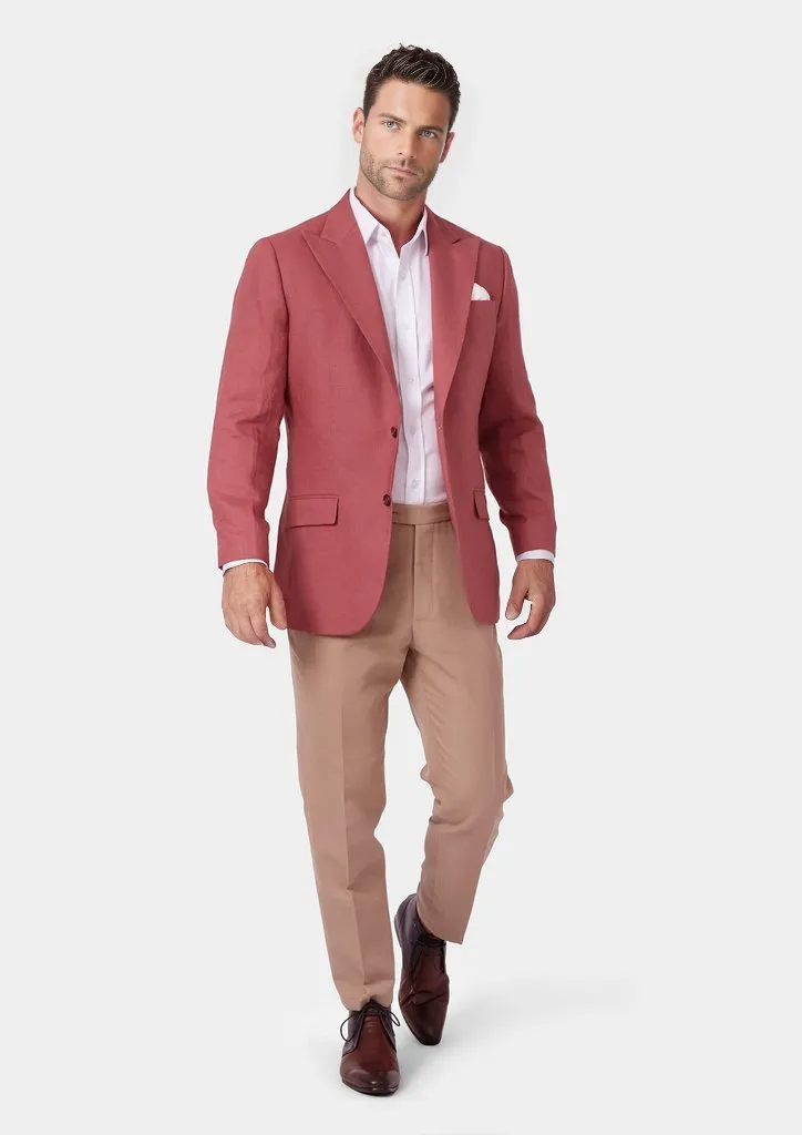 Hudson Tuscan Red Linen Jacket