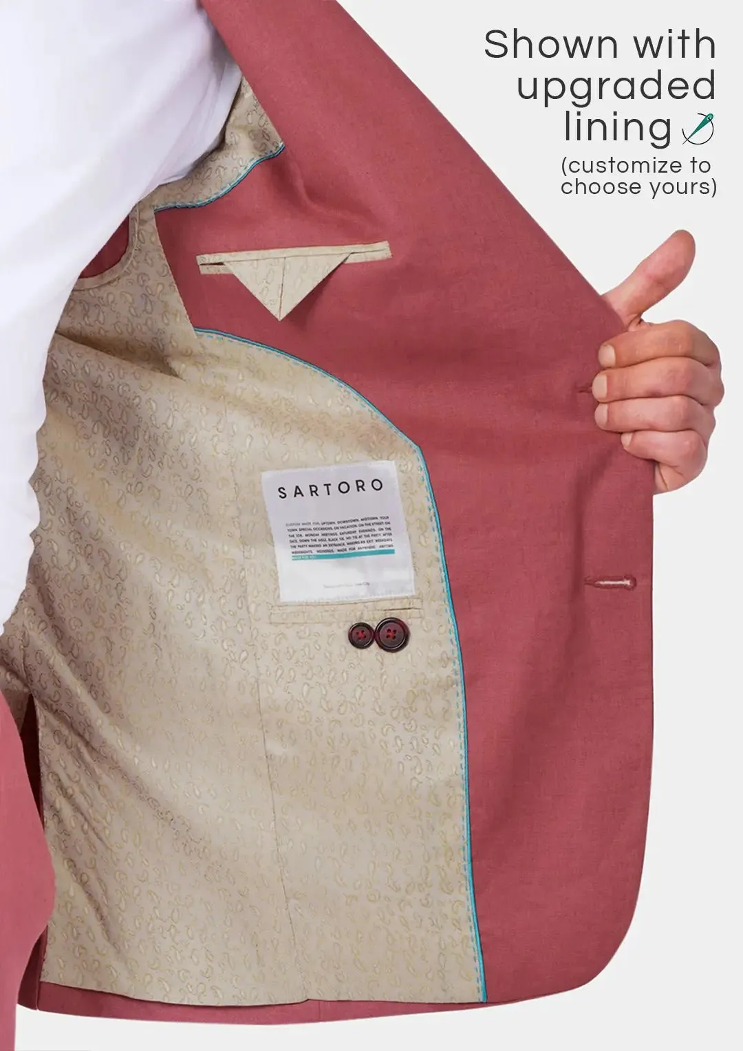 Hudson Tuscan Red Linen Jacket