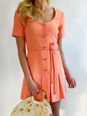 Hyacinth Pleat Mini Dress