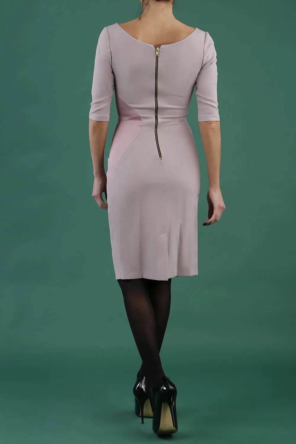 HYBRID MAURA CREPE SWEETHEART NECKLINE DRESS