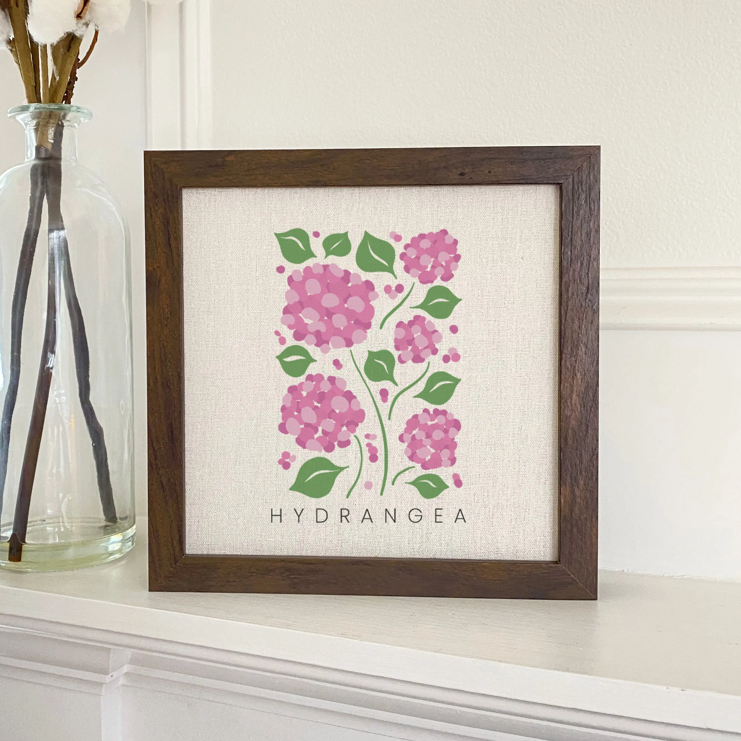 Hydrangea (Garden Edition) - Framed Sign