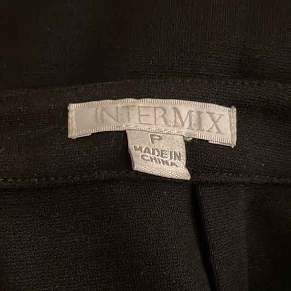 Intermix Black and White Stretch Pencil Skirt