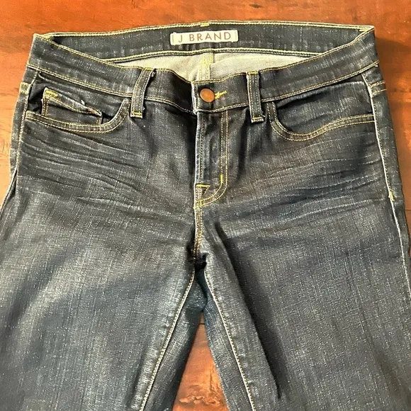 J BRAND Denim Low Rise Stretch Pencil Jeans Ink Size 28