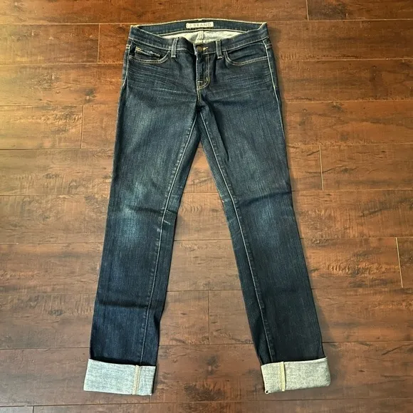 J BRAND Denim Low Rise Stretch Pencil Jeans Ink Size 28