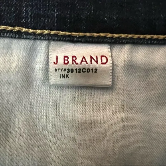 J BRAND Denim Low Rise Stretch Pencil Jeans Ink Size 28