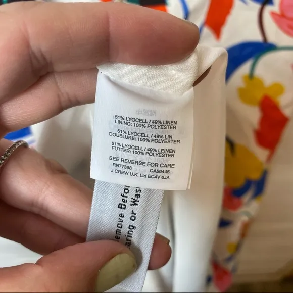 J. Crew A-line dress in morning floral