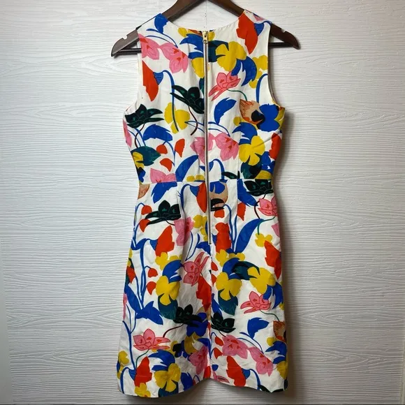 J. Crew A-line dress in morning floral