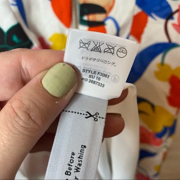 J. Crew A-line dress in morning floral