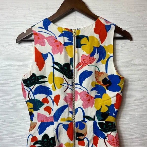 J. Crew A-line dress in morning floral
