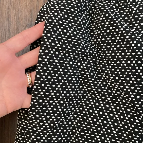 J Crew Dot Jacquard Sidewalk Mini Skirt Black &amp; White Diamond Polka Dot