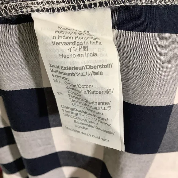 J. Crew Factory Gingham Maxi Dress in Cotton Poplin