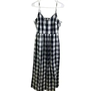 J. Crew Factory Gingham Maxi Dress in Cotton Poplin