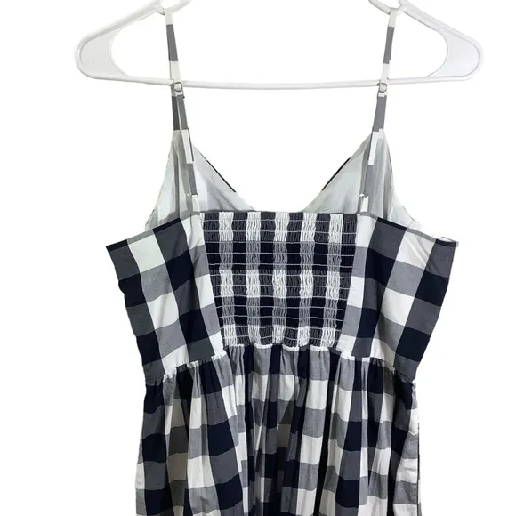 J. Crew Factory Gingham Maxi Dress in Cotton Poplin