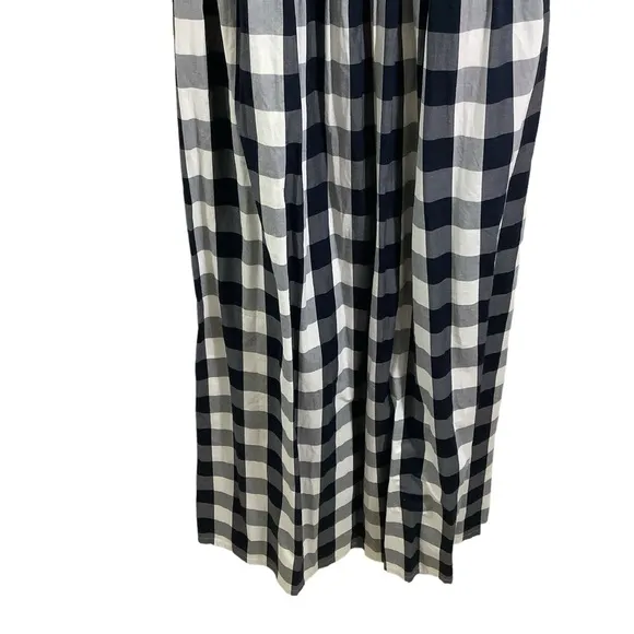 J. Crew Factory Gingham Maxi Dress in Cotton Poplin