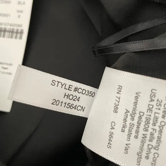 J Crew Pencil Midi Skirt Size 8 in Four-Season Stretch Black