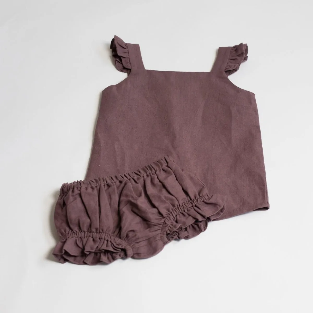 Jacquard Weave Frill Set