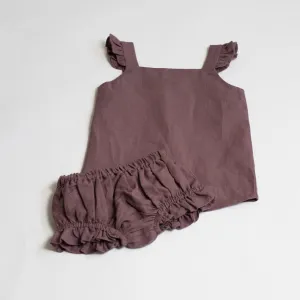 Jacquard Weave Frill Set