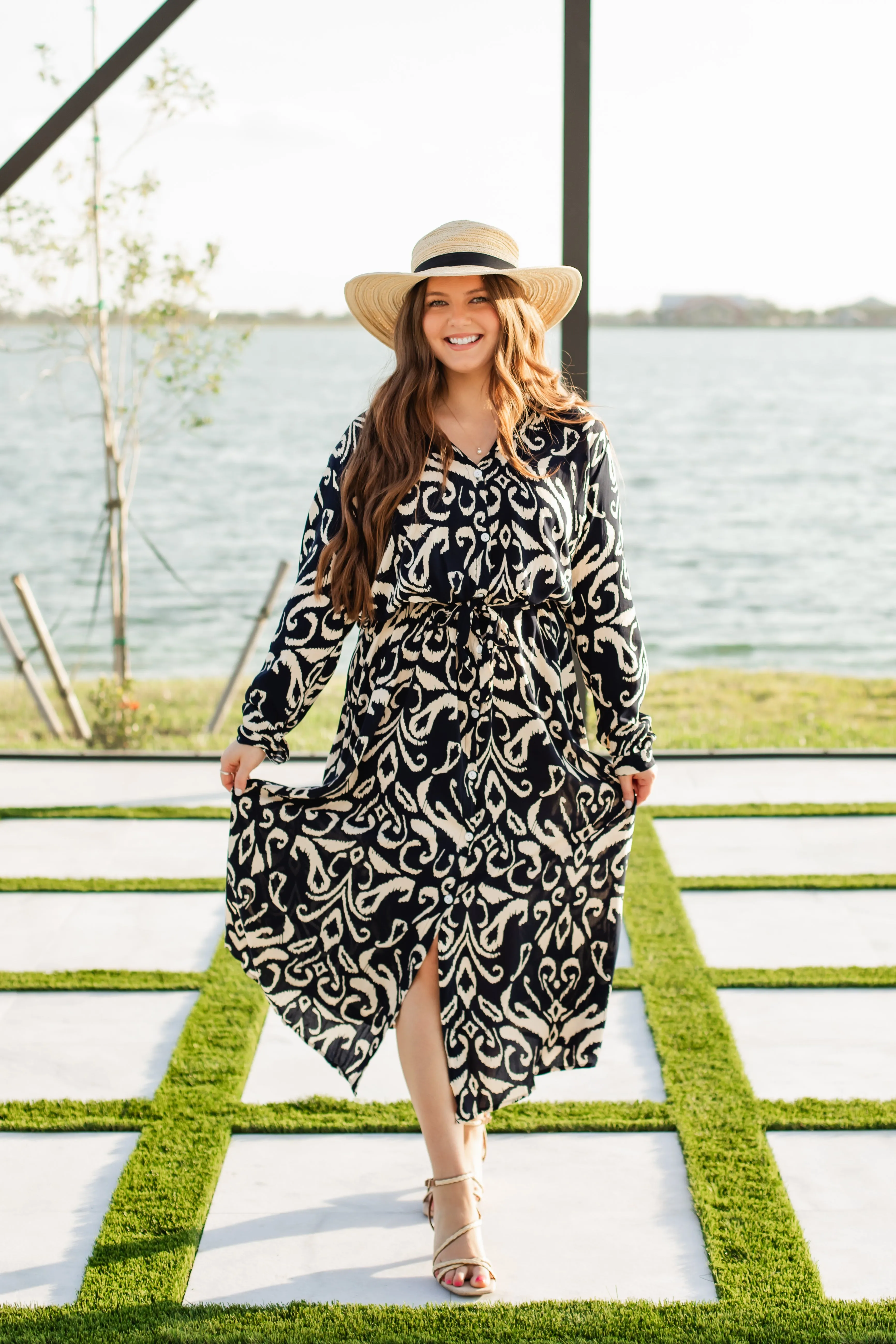 jasmine maxi dress in navy