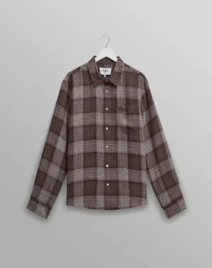 Jaunt L/S Shirt | Linen Check/Brown