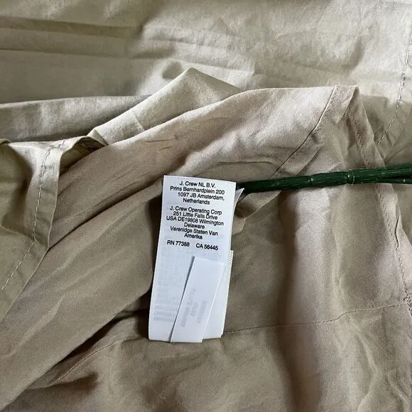 J.CREW‎ Pleated Skirt Women Beige Sz12  A-Line Midi casual workwear