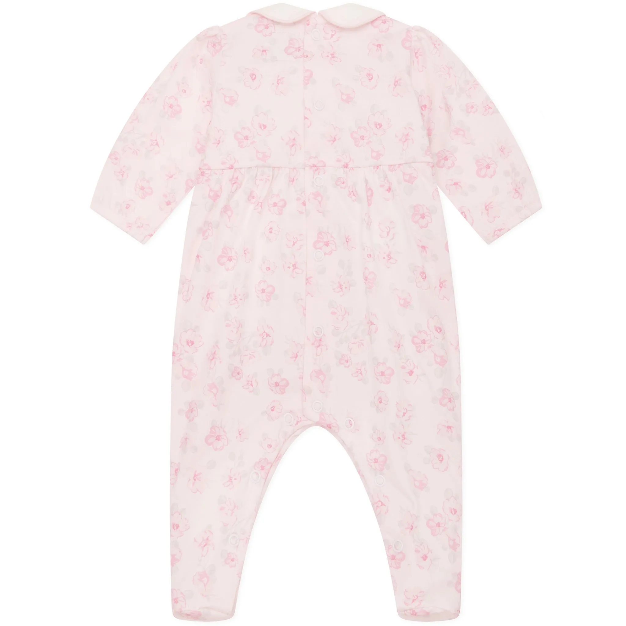 Joanne Girls Floral Print Babygrow and Hairband