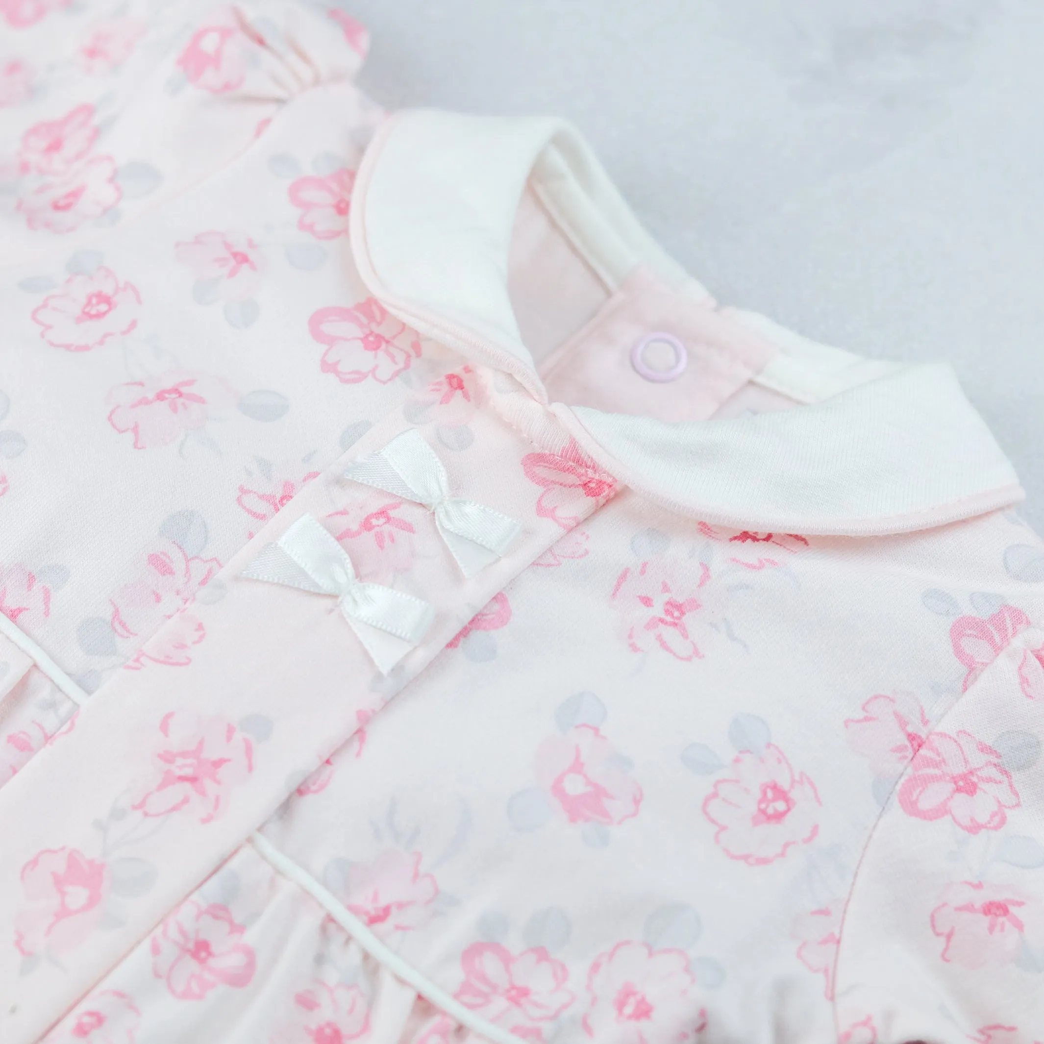 Joanne Girls Floral Print Babygrow and Hairband