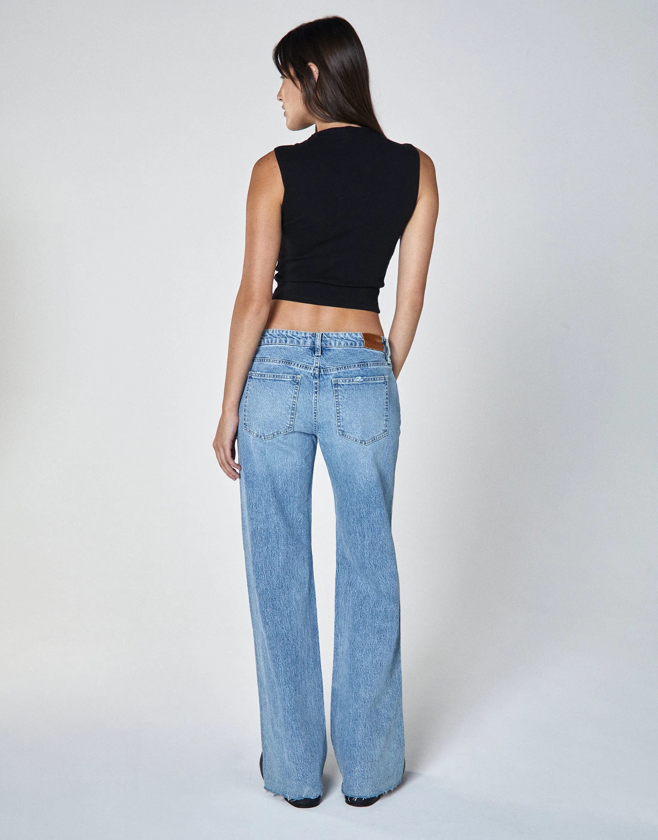 JODY Low-Rise A-Line Flare in Wavy