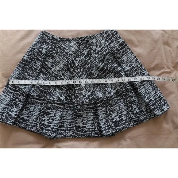 Jonathan Simkhai Women Skirt Size 2 Flare Mini Speckled Pleated Nylon Whimsigoth