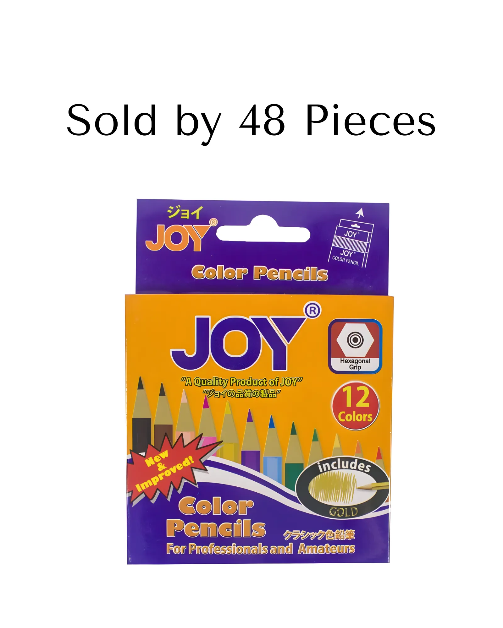 Joy Professional Color Pencil 12C Short | 48Set