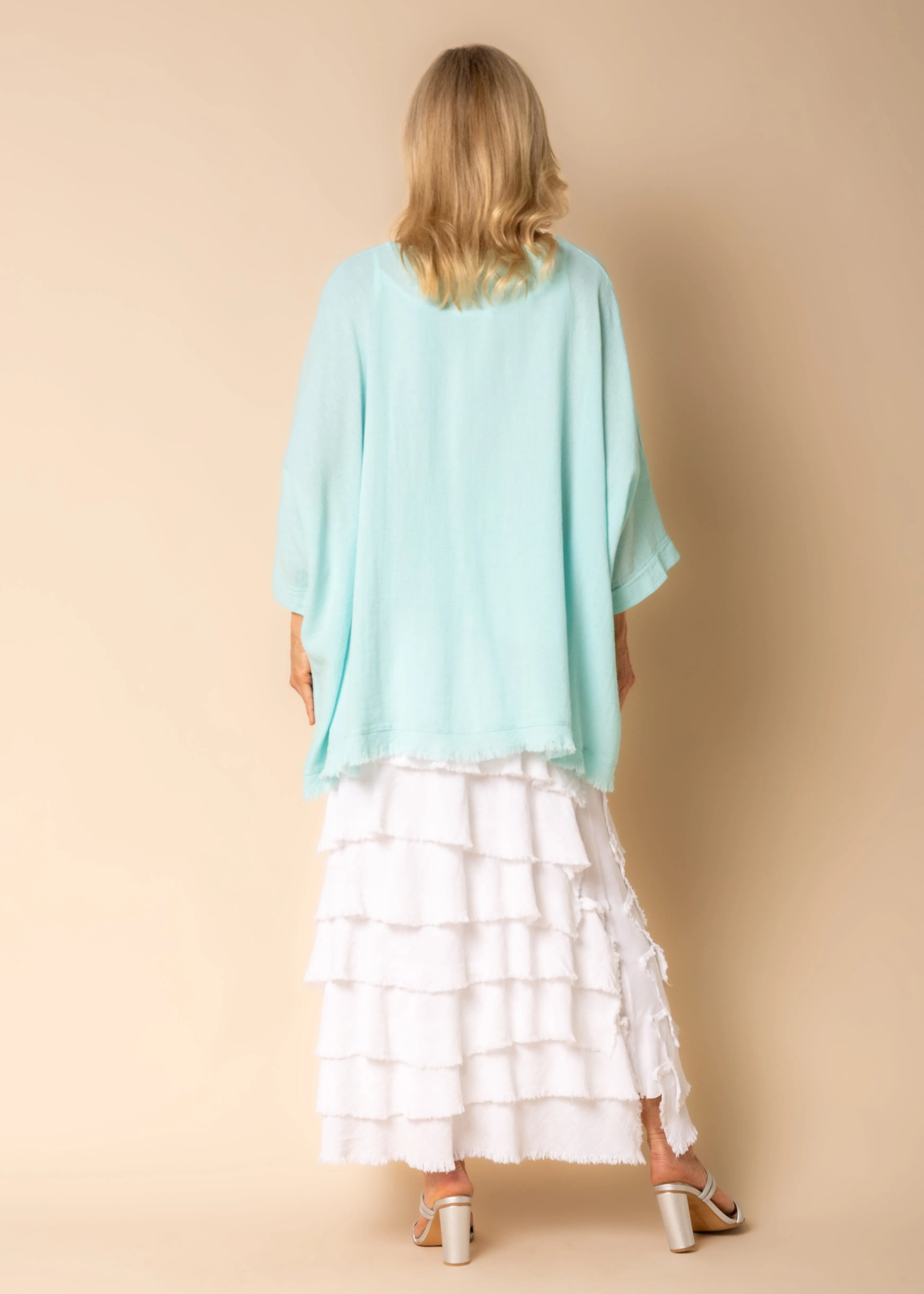 Julie Linen Skirt in White