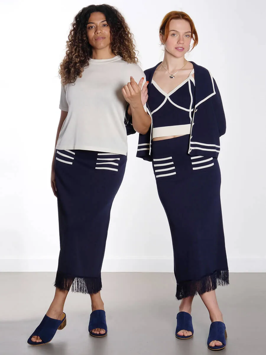 June Knitted Top - Off White