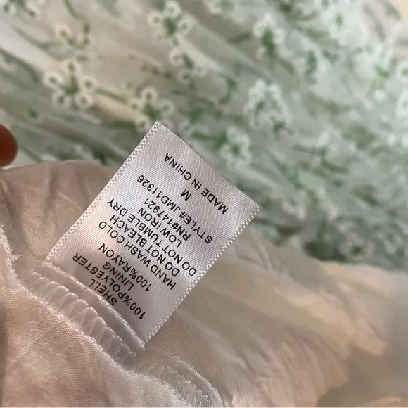 Just Me Heavenly Sights Floral Embroidered Maxi Dress- Medium green white a line