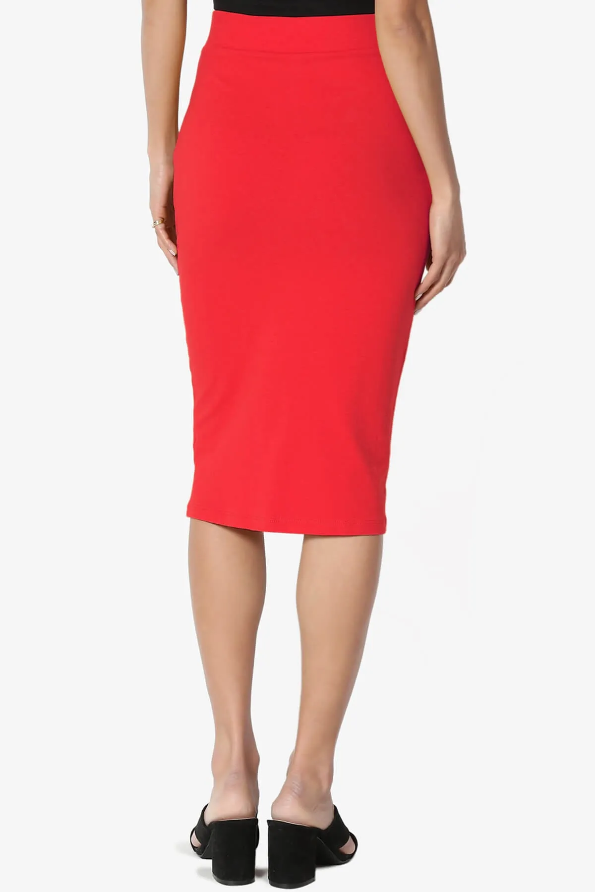 Karan Cotton Midi Pencil Skirt