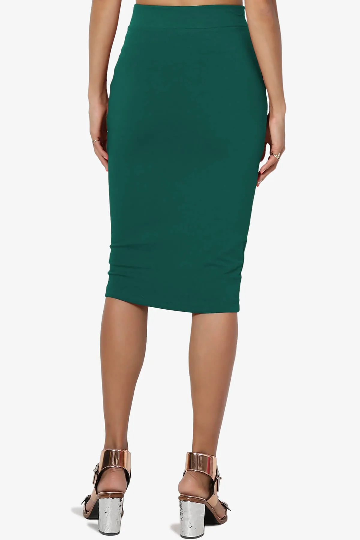 Karan Cotton Midi Pencil Skirt